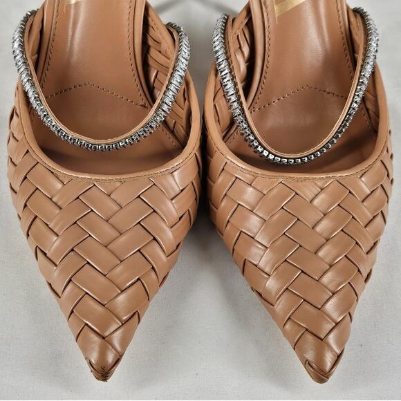 ZARA WOMEN’S SPARKLE STRAP MULES SIZE 38 US 7.5–8 • POINTED TOE • STILETTO HEEL - Picture 12 of 12